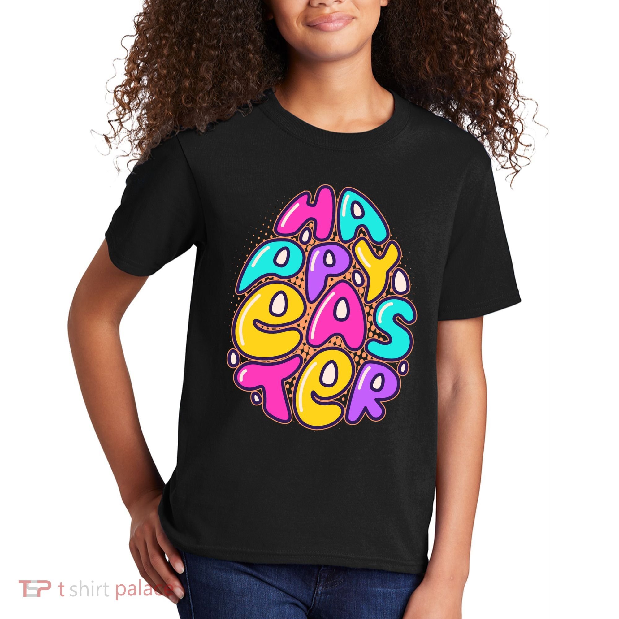 Funny Happy Easter Egg Kids T-Shirt