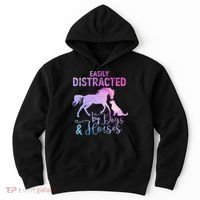 Funny Horse  Easily Distracted Hoodie thumb 0