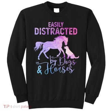 Funny Horse  Easily Distracted Sweatshirt
