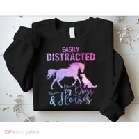 Funny Horse  Easily Distracted Sweatshirt thumb 2