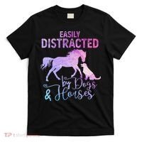 Funny Horse  Easily Distracted T-Shirt thumb 0