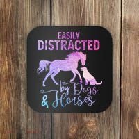 Funny Horse  Easily Distracted Coaster thumb 0