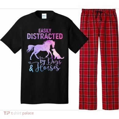 Funny Horse  Easily Distracted Pajama Set