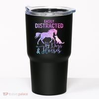 Funny Horse  Easily Distracted Tumbler thumb 0