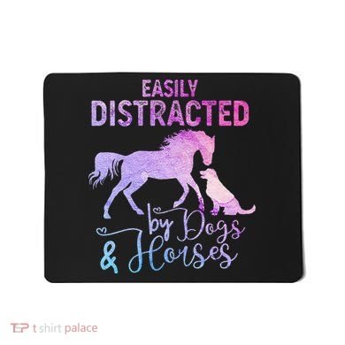 Funny Horse  Easily Distracted Mousepad