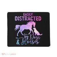 Funny Horse  Easily Distracted Mousepad thumb 0
