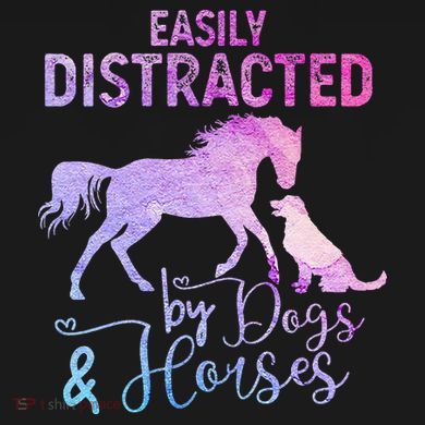 Funny Horse  Easily Distracted Performance Fleece Hoodie