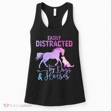 Funny Horse  Easily Distracted Women's Tank Top