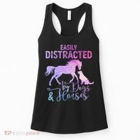 Funny Horse  Easily Distracted Women's Tank Top thumb 0