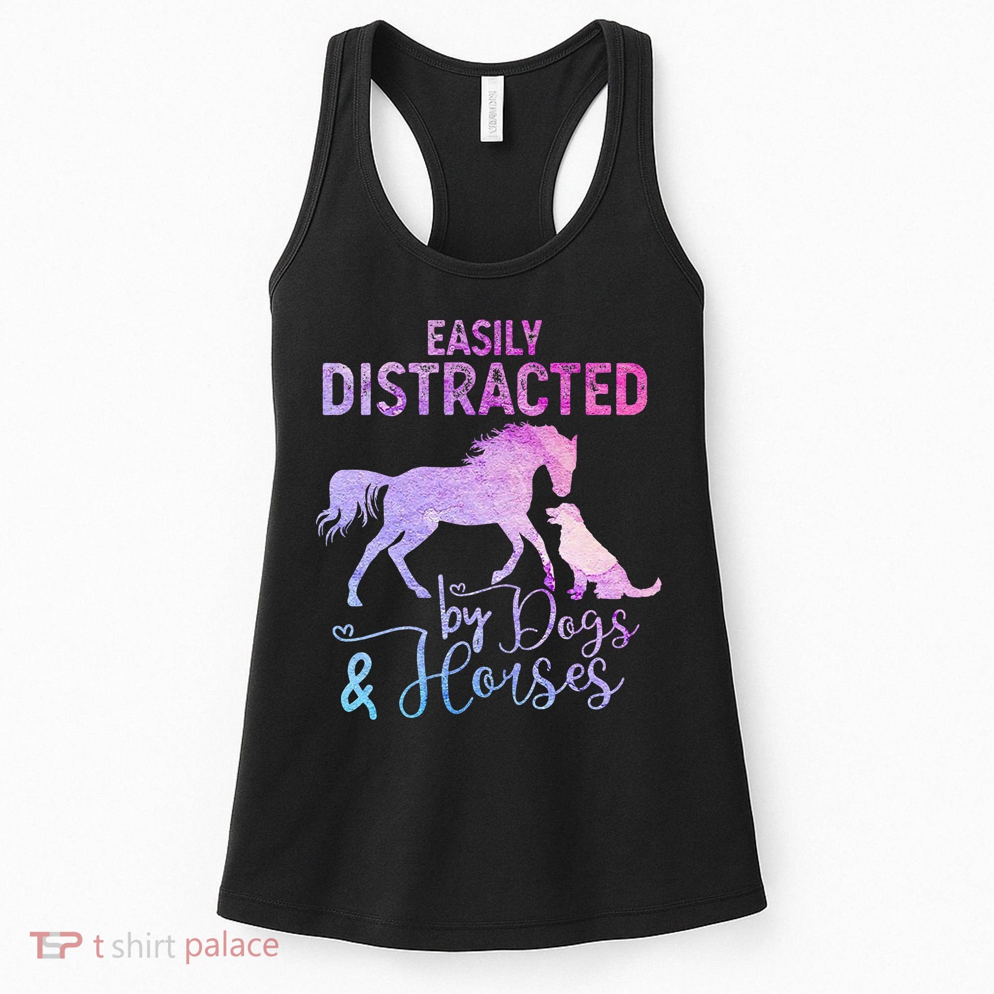 Funny Horse  Easily Distracted Women's Tank Top