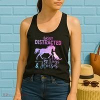 Funny Horse  Easily Distracted Women's Tank Top thumb 2
