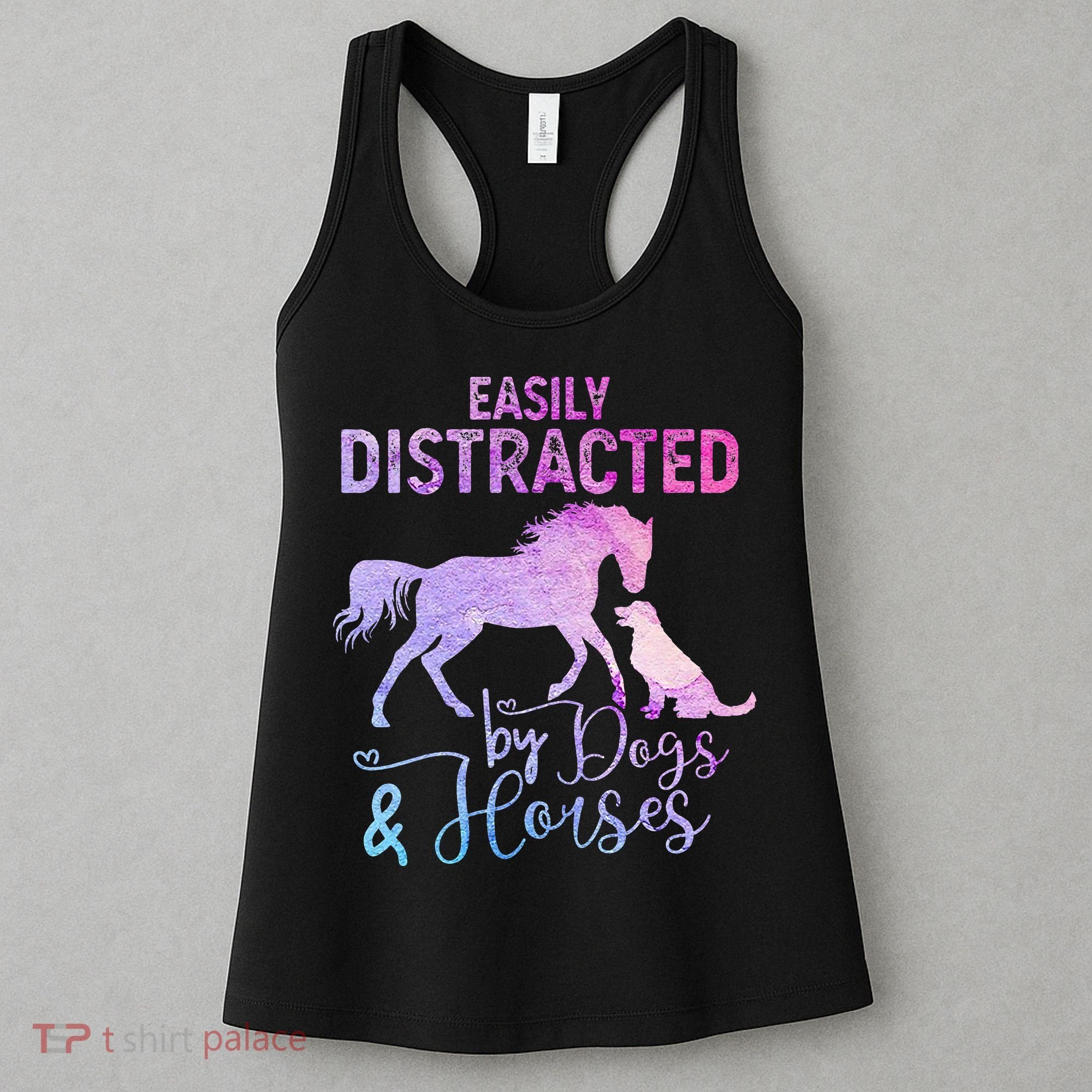 Funny Horse  Easily Distracted Women's Tank Top