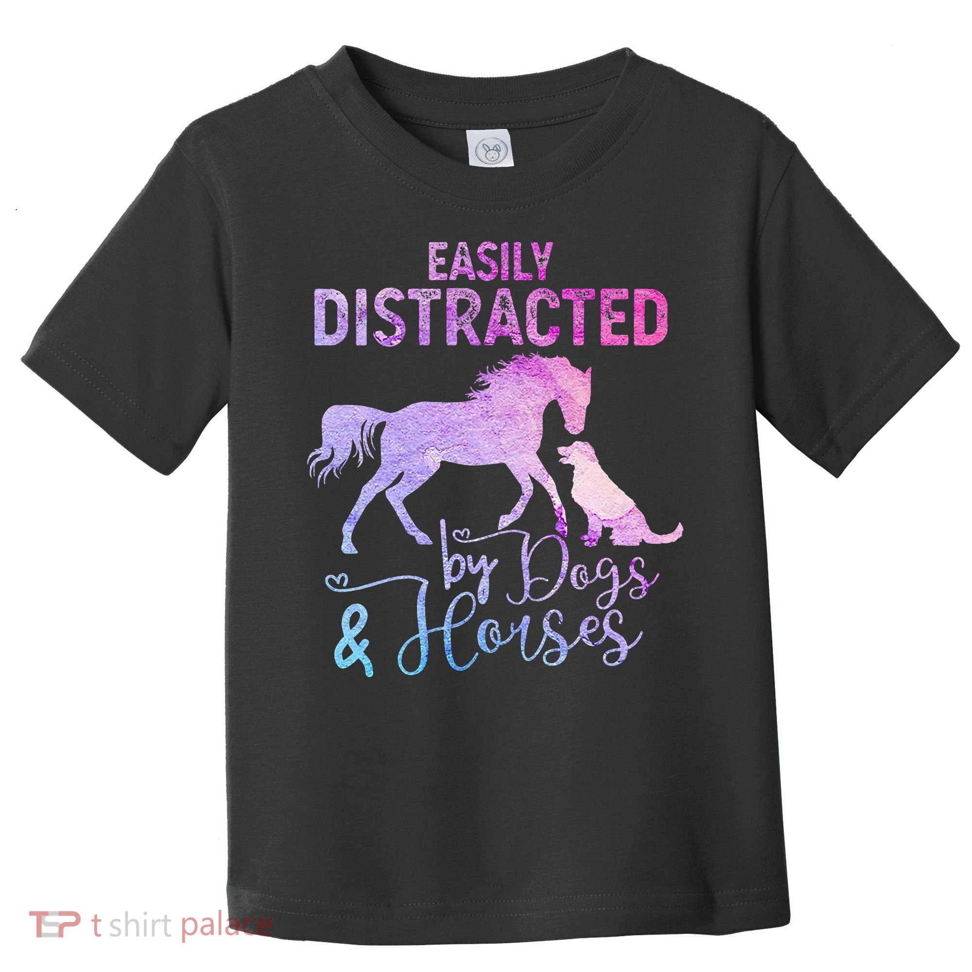 Funny Horse  Easily Distracted Toddler T-Shirt