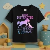 Funny Horse  Easily Distracted Toddler T-Shirt thumb 3