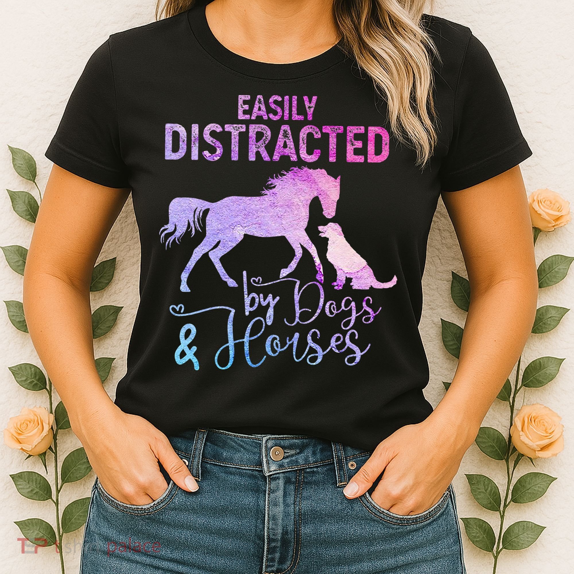 Funny Horse  Easily Distracted Women's T-Shirt