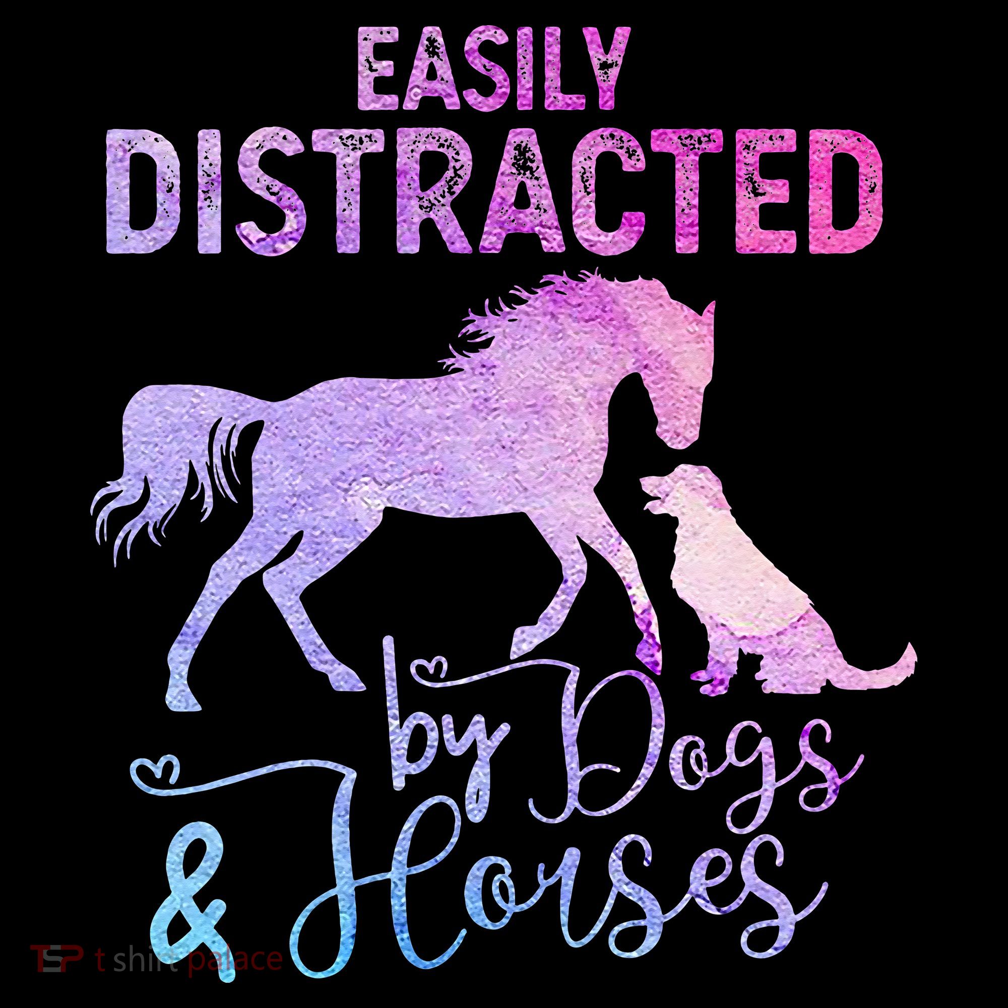 Funny Horse  Easily Distracted Kids Sweatshirt