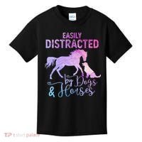 Funny Horse  Easily Distracted Kids T-Shirt thumb 0