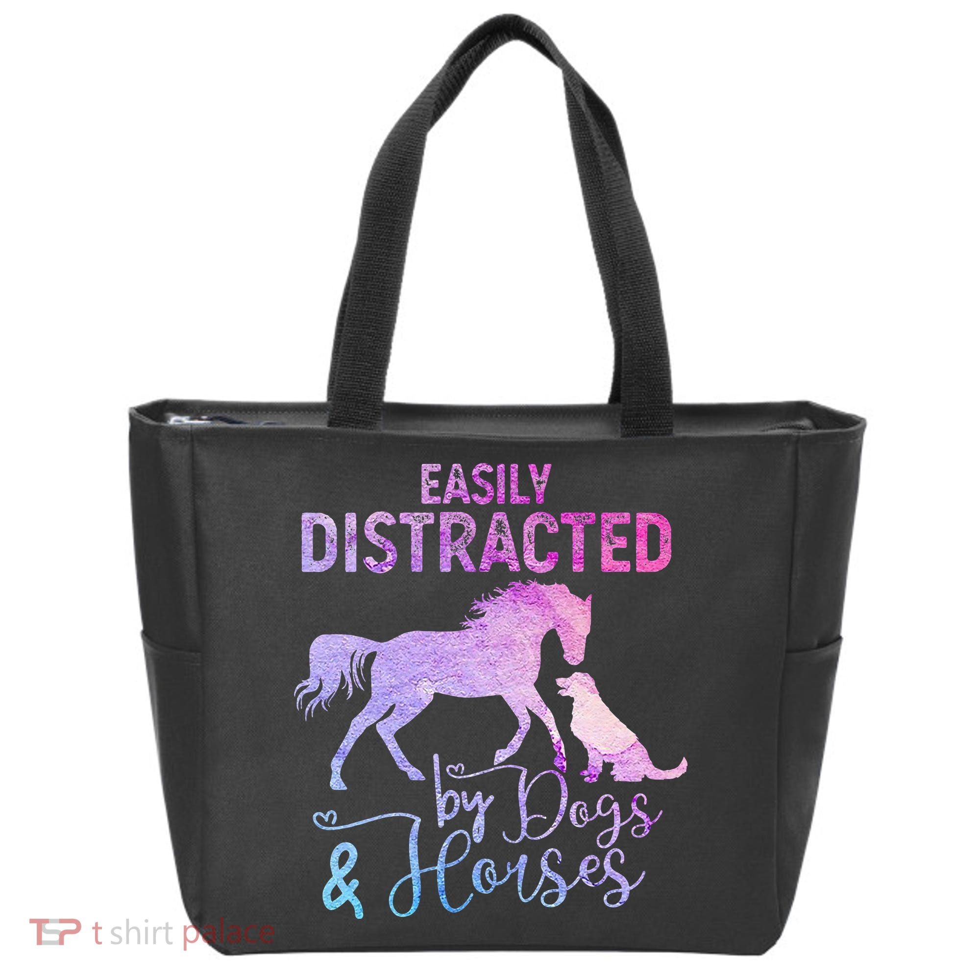 Funny Horse  Easily Distracted Tote Bag