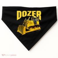 Fun Heavy Equipment Bulldozer For 'S And Adults USA-Made Doggie Bandana thumb 0