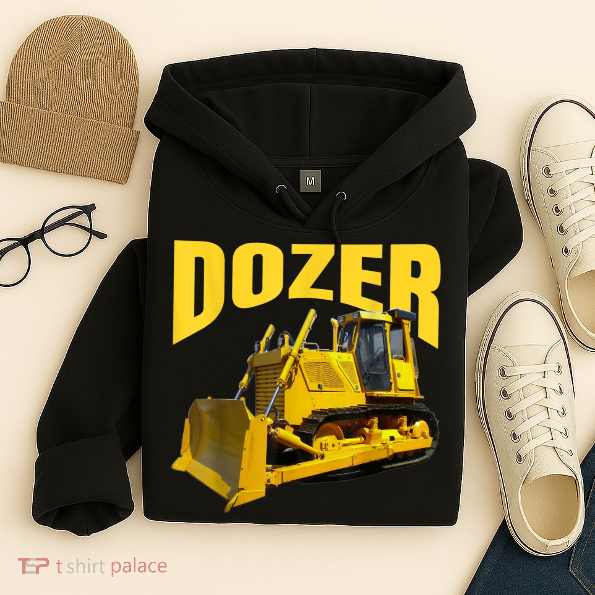 Fun Heavy Equipment Bulldozer For 'S And Adults Hoodie