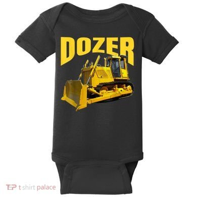 Fun Heavy Equipment Bulldozer For 'S And Adults Baby Bodysuit