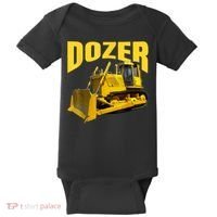 Fun Heavy Equipment Bulldozer For 'S And Adults Baby Bodysuit thumb 0