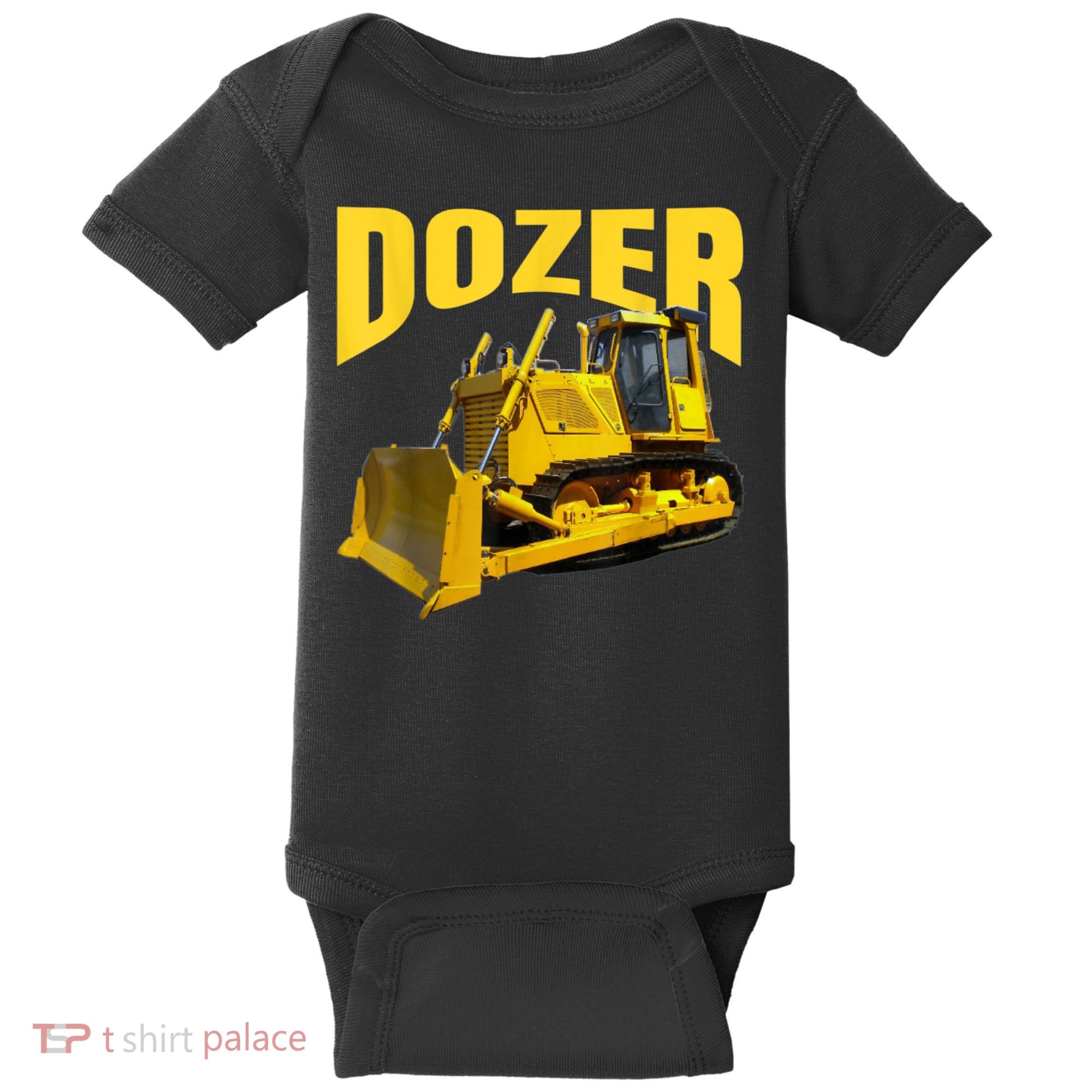 Fun Heavy Equipment Bulldozer For 'S And Adults Baby Bodysuit