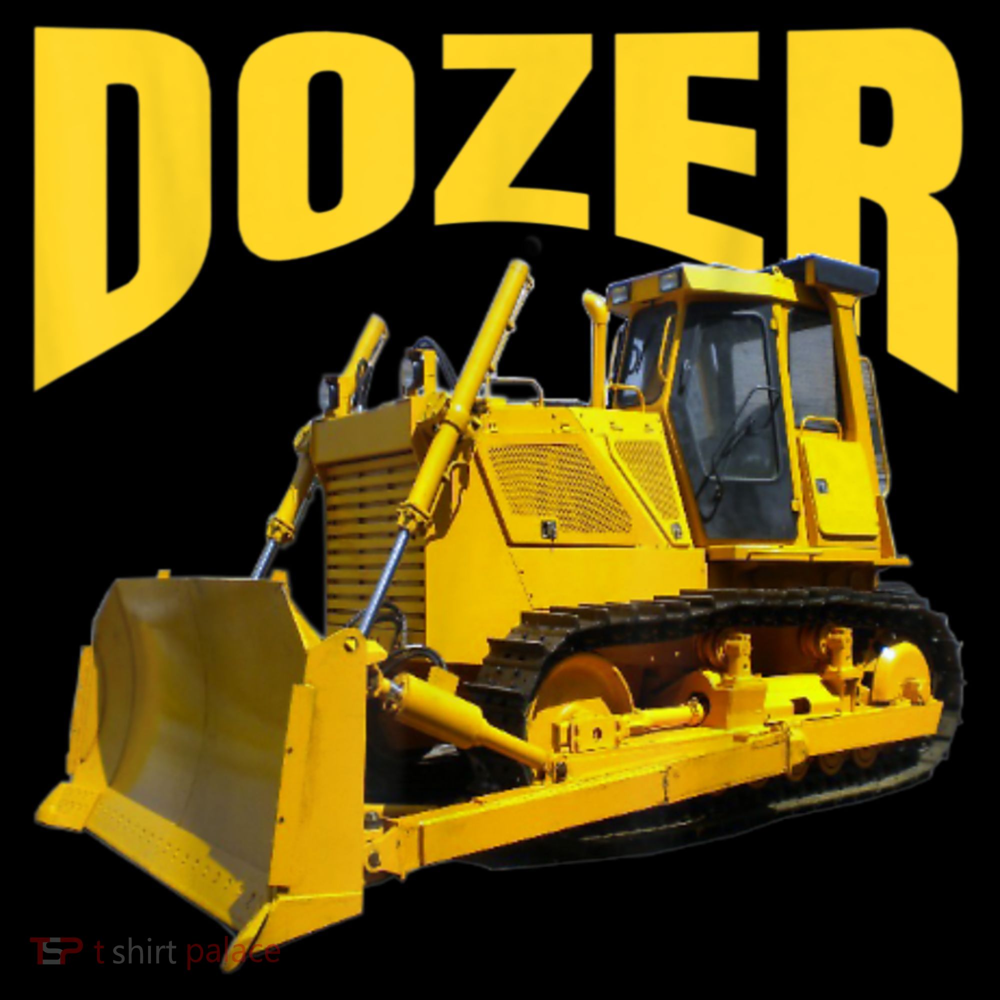 Fun Heavy Equipment Bulldozer For 'S And Adults Baby Bodysuit