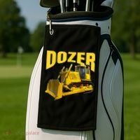 Fun Heavy Equipment Bulldozer For 'S And Adults Golf Towel thumb 2