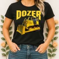 Fun Heavy Equipment Bulldozer For 'S And Adults Women's T-Shirt thumb 2