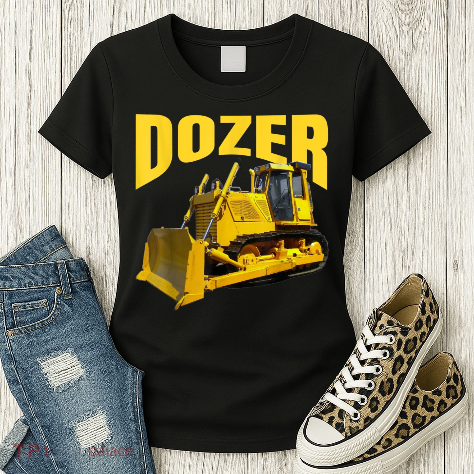 Fun Heavy Equipment Bulldozer For 'S And Adults Women's T-Shirt