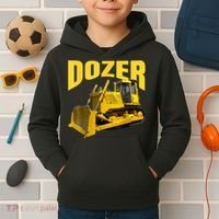 Fun Heavy Equipment Bulldozer For 'S And Adults Kids Hoodie thumb 2