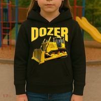 Fun Heavy Equipment Bulldozer For 'S And Adults Kids Hoodie thumb 3