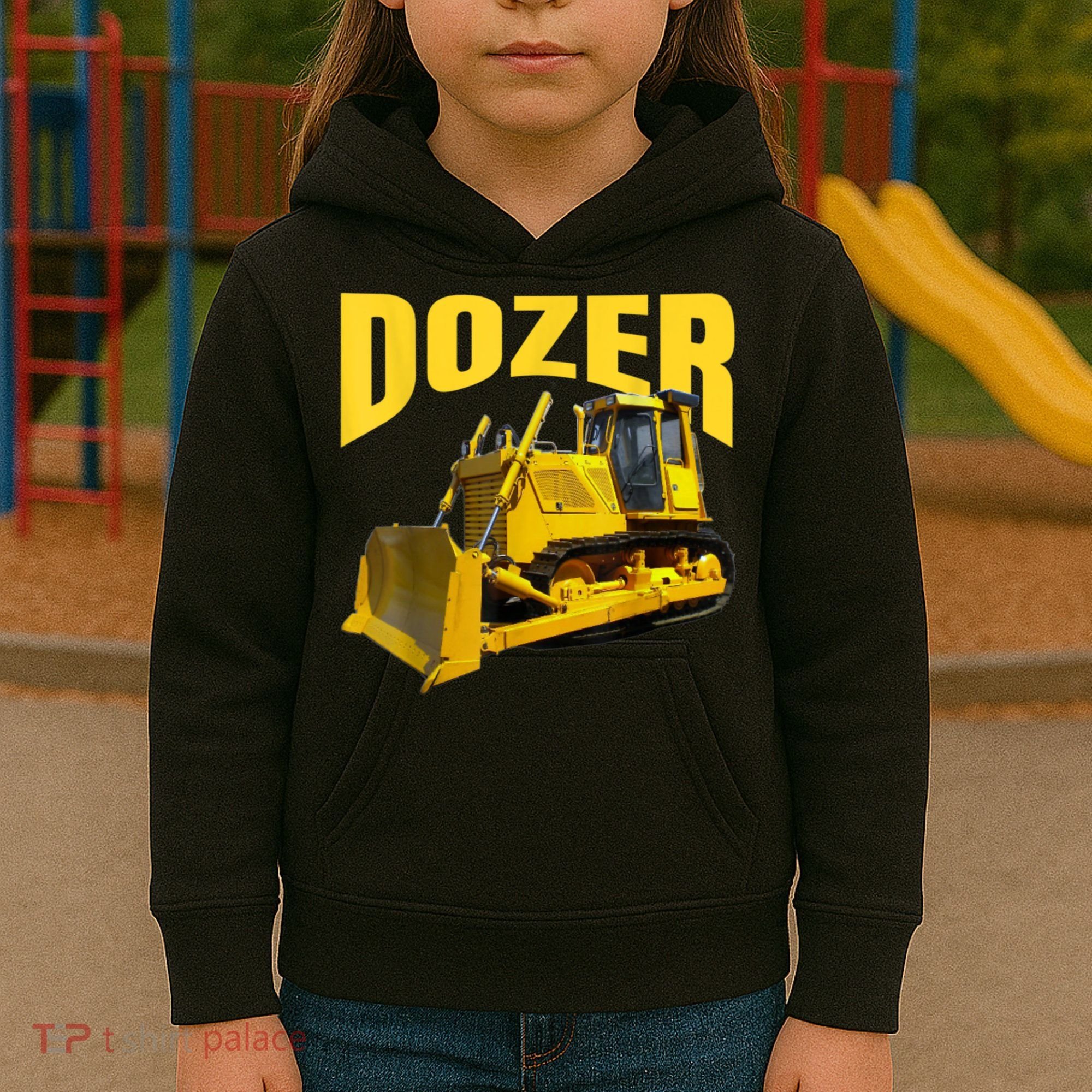Fun Heavy Equipment Bulldozer For 'S And Adults Kids Hoodie