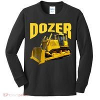 Fun Heavy Equipment Bulldozer For 'S And Adults Kids Long Sleeve Shirt thumb 0