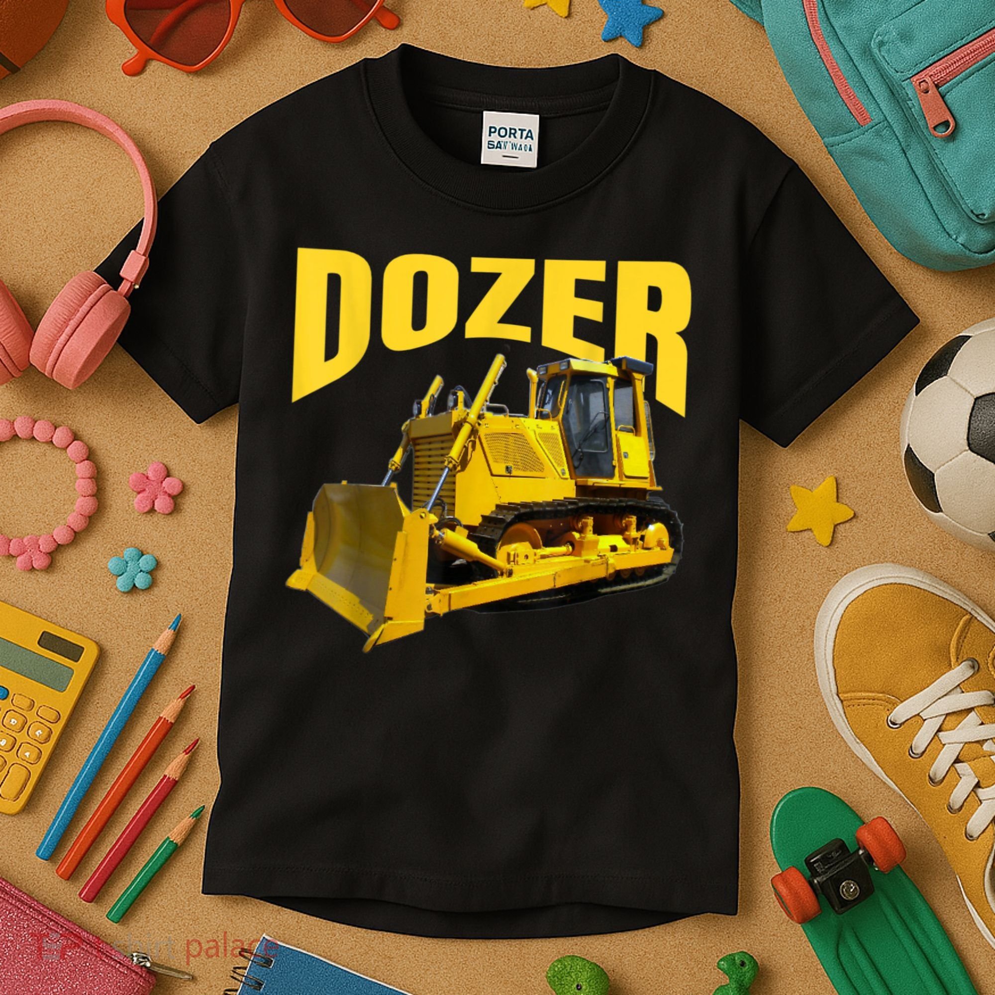 Fun Heavy Equipment Bulldozer For 'S And Adults Kids T-Shirt
