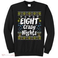 Funny Hanukkah Eight Crazy Nights Jewish Sweatshirt thumb 0