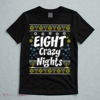 Funny Hanukkah Eight Crazy Nights Jewish T-Shirt thumb 5