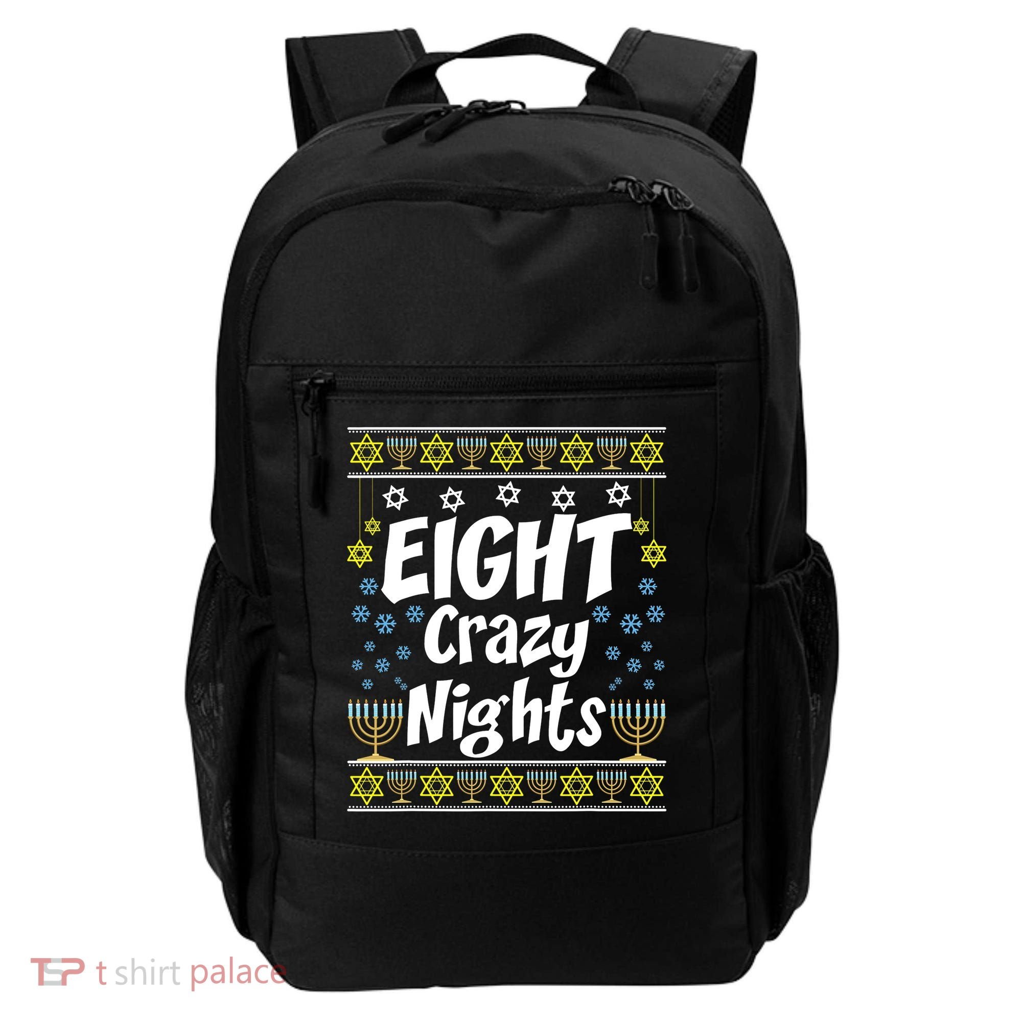Funny Hanukkah Eight Crazy Nights Jewish Backpack