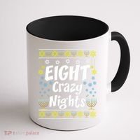 Funny Hanukkah Eight Crazy Nights Jewish Coffee Mug thumb 1