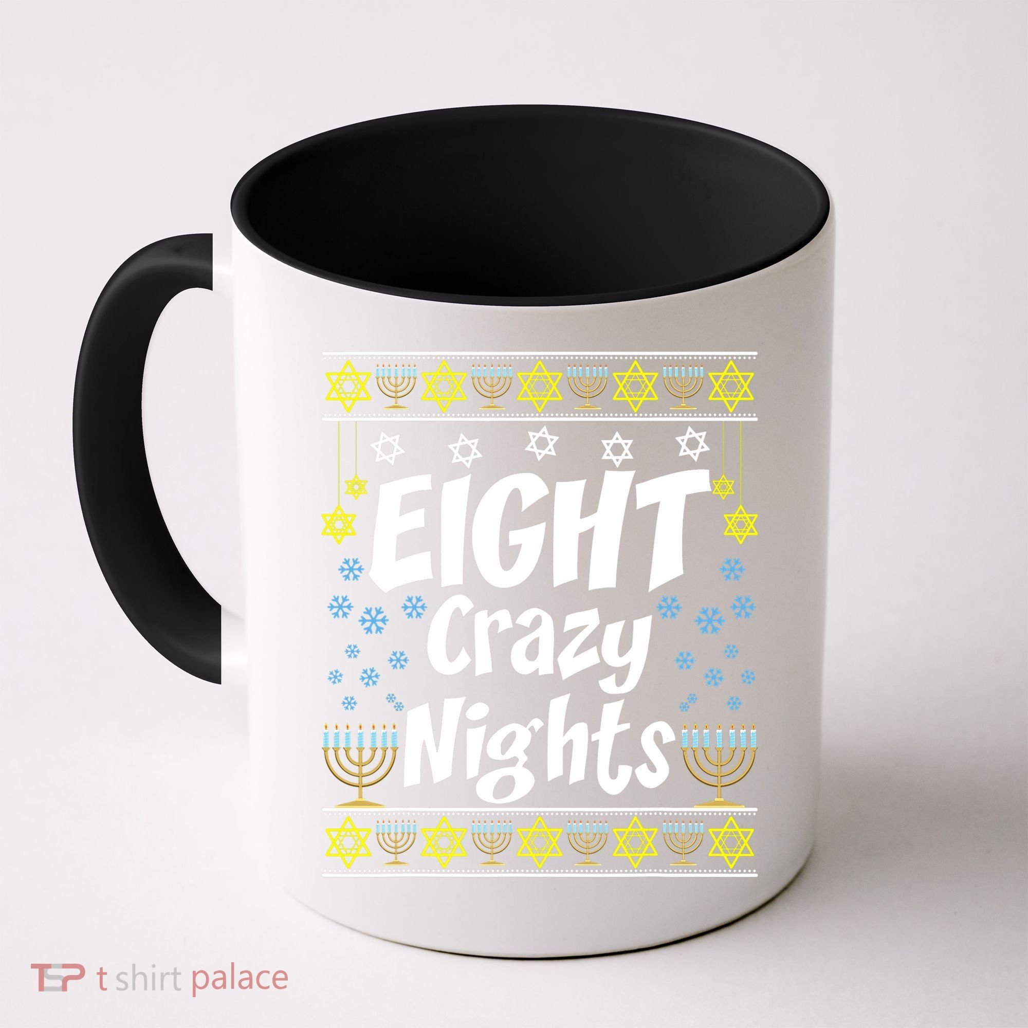 Funny Hanukkah Eight Crazy Nights Jewish Coffee Mug
