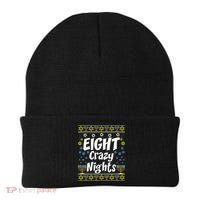 Funny Hanukkah Eight Crazy Nights Jewish Beanie thumb 0
