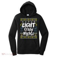 Funny Hanukkah Eight Crazy Nights Jewish Women's Hoodie thumb 0