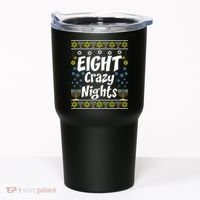 Funny Hanukkah Eight Crazy Nights Jewish Tumbler thumb 0