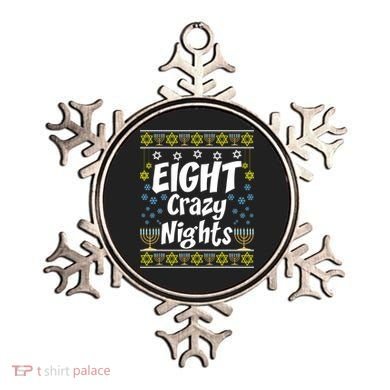 Funny Hanukkah Eight Crazy Nights Jewish Ornament