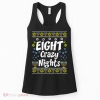Funny Hanukkah Eight Crazy Nights Jewish Women's Tank Top thumb 0