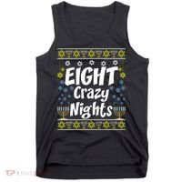 Funny Hanukkah Eight Crazy Nights Jewish Tank Top thumb 0