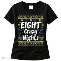 Funny Hanukkah Eight Crazy Nights Jewish Women's T-Shirt thumb 0