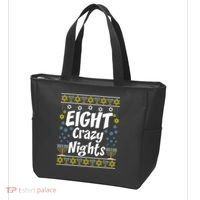 Funny Hanukkah Eight Crazy Nights Jewish Tote Bag thumb 3