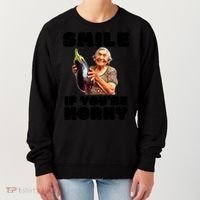 Funny Horny Eggplant Old Lady Inappropriate Embarrassing Women's Sweatshirt thumb 0